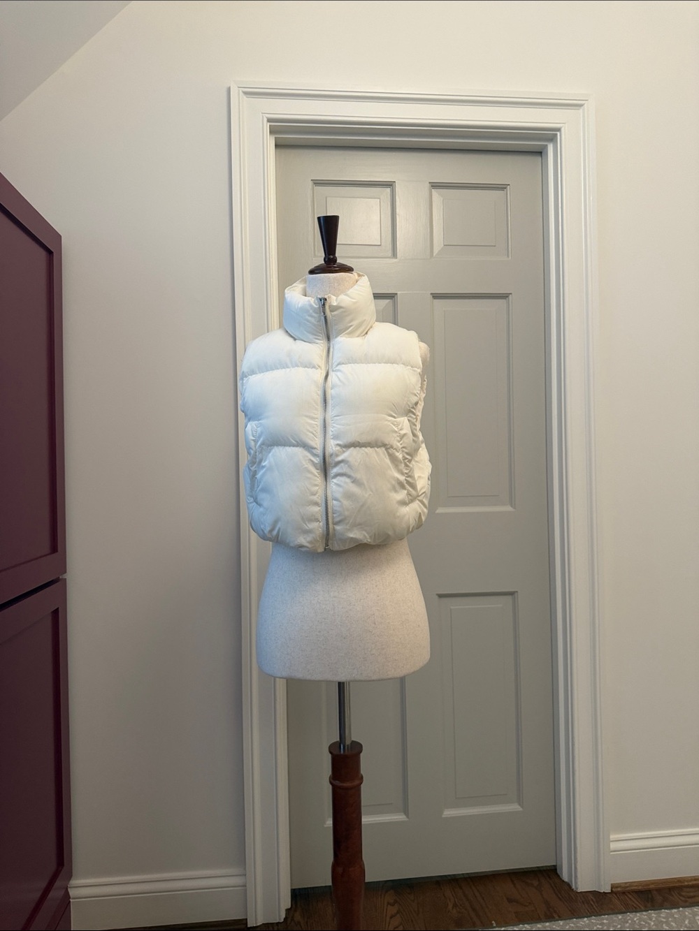 Altar'd State White Puffer Vest